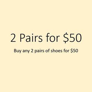 Pick any 2 Pairs of Shoes from the Closet for $50
